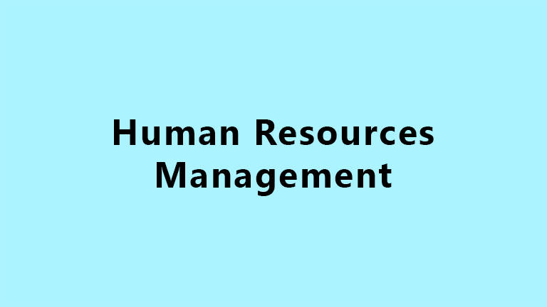 Human Resources Management